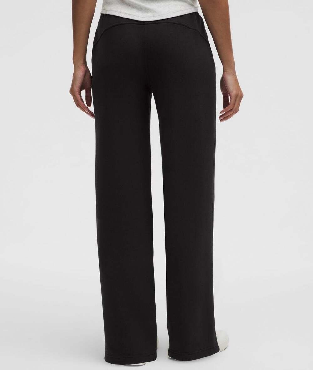 Lululemon Scuba Mid-Rise Wide-Leg Pant Short Black XL NWT